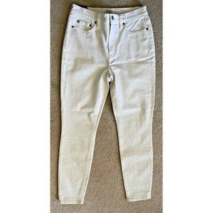 J.Crew High Rise Skinny Jeans Women's Size 27 / 28 White Denim NEW with Tag